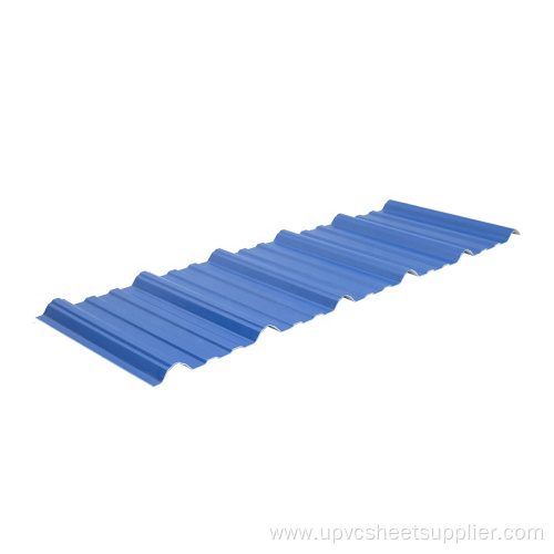 Trapezoidal ASA UPVC Roofing Sheets Heat Insulation